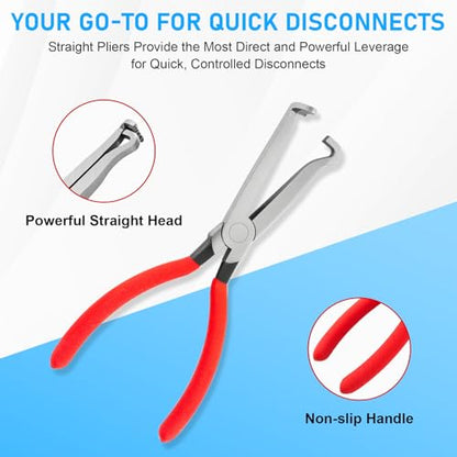 4PCS Electrical Disconnect Pliers, Automotive Electrical Terminal Connector Separator Removal Tool, Premium Auto Electrical Pliers, Automotive Electrical Connector Removal Tool for Cars