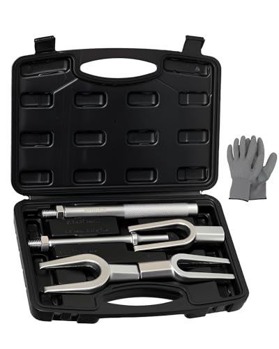ReluxGo 5-Piece Ball Joint Separator Set, Pickle Fork Tool Set, Tie Rod Removal Tool Set, 1-1/8", 15/16", 11/16", for Cars and Light Vans, with Suitcase