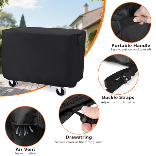 Rolling Tool Cart Cover 36in Waterproof 36x18x33in - size: 36" x 18" x 33"