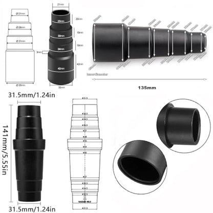 Universal Vacuum Hose Adapter Kit Reducer Attachment Set,Shop Vac Vacuum Attachment Hose Adapter Kit 3 Pieces