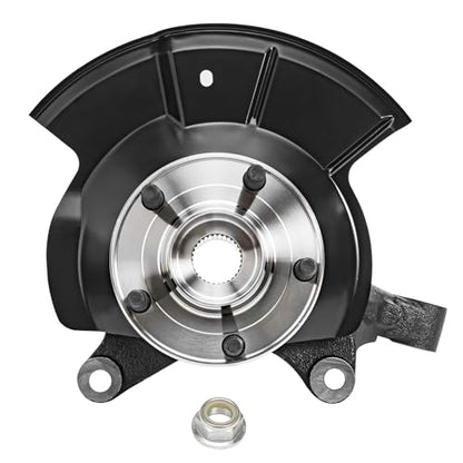 Detroit Axle - Front Steering Knuckle for 11-14 Ford Edge 11-15 Lincoln MKX | Front Right Steering Knuckle & Wheel Hub Bearing Assembly 2012 2013 Replacement - size: KA058/Kit