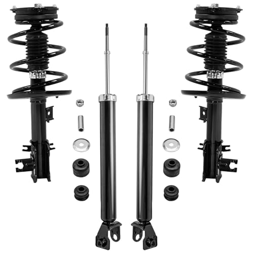 Detroit Axle - Struts Shocks for 2013-2018 Nissan Altima 2 Front Quick | Install Ready Struts with Coil Spring Assembly 2 Rear Shock Absorbers 2014 2015 2016 2017 Replacement Suspension Kit - size: 4AQ47430/ strut shock kit