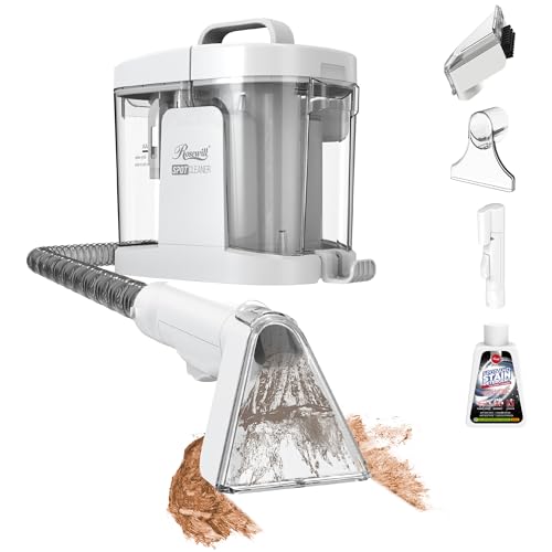 Rosewill Multi-Purpose Portable Carpet and Upholstery Cleaner, Powerful Suction 17 KPa Spot Cleaner, 550W Motor, Car and Auto Detailer, Stain/Spot Remover; Versatile Use: Carpet, Sofa, Pet Hair - color: White