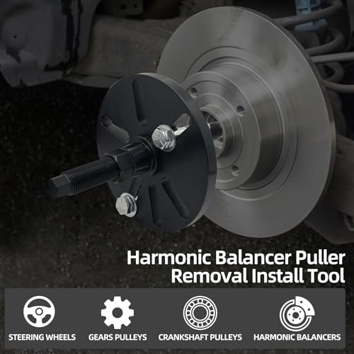 Harmonic Balancer Puller Removal and Install Tool Kit Flywheel Remover Crankshaft Pulley Removal Steering Wheel Pulling Set