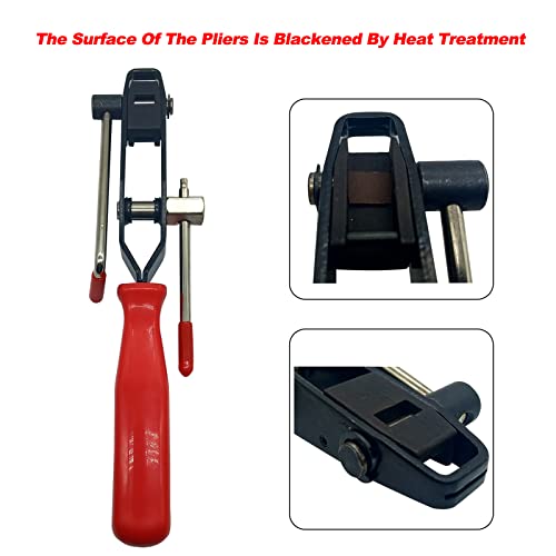 For Auto/ATV Most Cars CV Joint Boot Clamp Pliers,Ear Clamps Pliers,Small/Large Joint Axle Boot Clamp,Universal Adjustable Stainless Steel Drive Shaft CV Boot Clamp