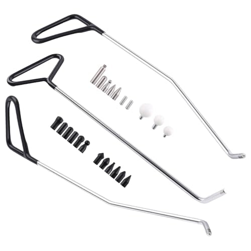 maXpeedingrods Paintless Dent Repair Tools, Dent Removal Rods with Awl Head, Car Auto Body Dent Removal for Hail Dents and Door Ding (3pcs Rod 20 pcs Head) - size: 26 PCS