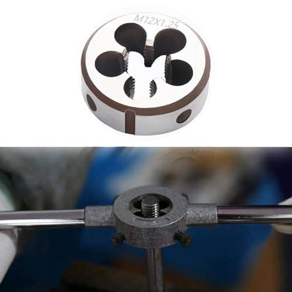 M12 x 1.25 Metric Thread Tap and Die Set, M12 x 1.25mm High-speed Steel Machine Tap Die Set Right Hand - size: M12 x 1.25mm