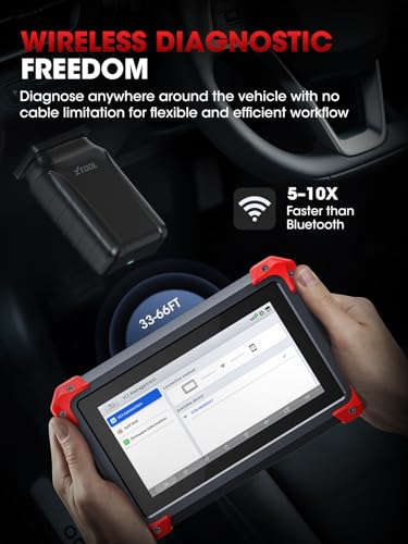 XTOOL D7BT Bidirectional Scan Tool, AI-Assisted Wireless OBD2 Scanner Diagnostic Tool, Full System Car Scanner with ECU Coding, 36+ Resets, FCA/CANFD/DoIP, Crank Sensor Relearn, 3 Years Free Updates