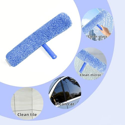 Window Washing Kit,Window Cleaning Squeegee Kit with Bucket | window Cleaning Tool,Squeegee with Shelf Storage for Window Cleaning,window squeegee for home Outdoor Commercial Use - size: 17.7"L x 10.63"W x 7.87"H