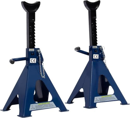 6 Ton (13,000 lbs) Heavy Duty Steel Jack Stands, Double Locking Adjustable Car Jack Stands with Wide Pyramid Base & Large Saddle, 16.7"- 23.8" Lifting Height for SUVs, Trucks & Cars, 1 Pair - size: 1 Pair