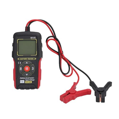 Generic Battery Health Checker Digital Battery Analyzer Suitable for Cars Motorcycles Electric Vehicles Portable Car Life Diagnostic Tool 12V 24V Universal
