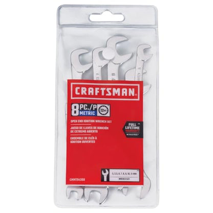 CRAFTSMAN Open End Ignition Combination Wrench Set, MM, 8 Piece (CMMT94308) - style: MM Set