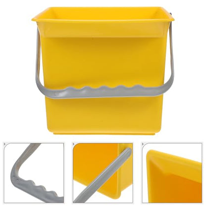 Luxshiny Plastic Bucket with Handle and Measuring Scale 2l Capacity Multifunctional Design Large Capacity Utility Bucket for Home Cleaning and Car Detailing