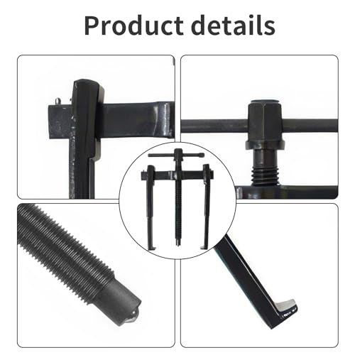 Beam 2 Jaw Puller 4" Bearing Gear Pullers, 154mm T-Shaped Screw | High Carbon Steel Pullers, Adjuestable Pulley Removal Tool for Bearings/Flywheels/Pulleys Remove - size: 2Jaw 4In 112×154MM