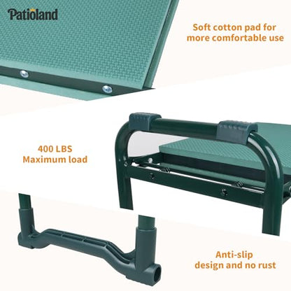 Garden Kneeler and Seat with 2 Tool Bags, 10.2" Widen Heavy Duty Thicken Soft Kneeling Pad, 2-in-1 Folding Garden Stool, Outdoor Yard Work Seat, Ideal Gardening Gifts for Mom, Women, Grandma - size: Model B