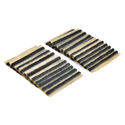 TS-160D60 Tire Rubber Plug Strings (1/4" x 4" Black 60 Strips), 6 x 100 mm Emergency Tubeless Tyre Repair Plugs for Flat Tire Repair Puncture - color: Black 6 x 100 mm, size: 60 pcs