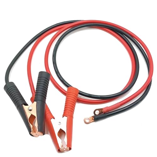 2 Pcs Alligator Clips Booster Jumper Cable 50A-3.3 ft 13 AWG Alligator Clips Booster Jumper Cable，for 12V/ 24V Car Battery Charging Jumper Cable - color: Battery Charger Jumper Cable
