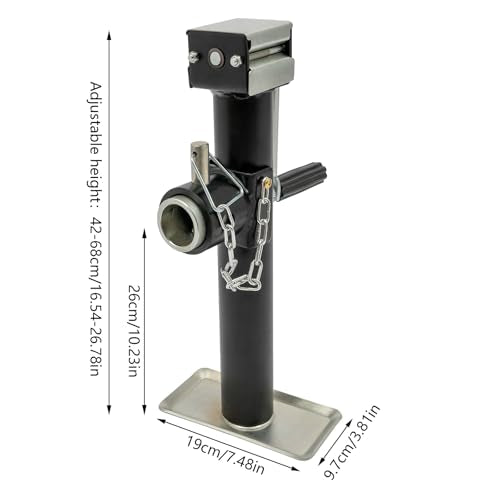 2205 lbs A-Frame Trailer Jack, 10" Lift Height, Jack Stand Car Jack for Horse Trailer, Utility Trailer, Yacht Trailer