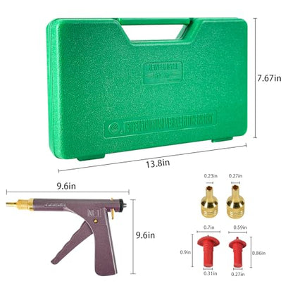 Tire Plug Kit, Tire Repair Kit, Mushroom Tire Plug Kit, Heavy Duty Tire Repair Tools for Tubeless Tires, Complete Set with Plug Gun and More for Truck, ARB, ATV, Tractor, RV, SUV, Trailer