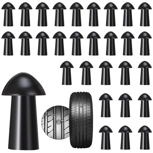 Replacement Mushroom Plugs for Tubeless Tire Puncture Repair Kit, for Cars, Trucks, Motorcycles, ATVs and Tractors(30 Plugs)
