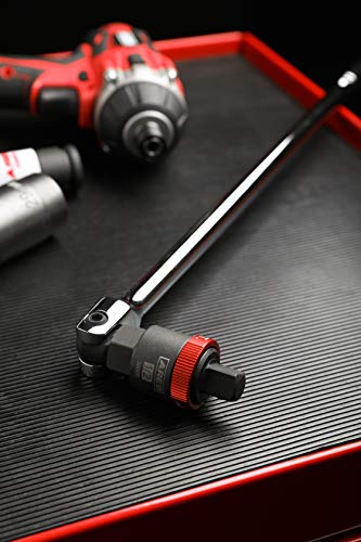 ARES 36005-1/2-Inch Drive Ratcheting Breaker Bar Adapter - Converts Breaker Bar or Sliding T-Handle into Ratchet - Reversible Ratcheting Mechanism with Anodized Switch Collar - size: 1/2-Inch Drive, style: Ratcheting Breaker Bar Adapter
