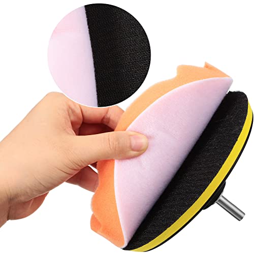 BBTO 12 Pieces Buffing Polishing Pads 6 Inch Compound Buffing Sponge Pads Cutting Polishing Kit for Car Buffer Compounding and Waxing | Sponge Cutting Pads, Car Waxing Compounding, Bulk Pack, Compatible with 6 in Buffer