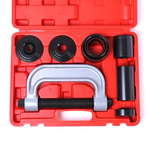 Yonligonju Ball Joint Removal Tool Kit,10PC Ball Joint Press Kit for Most 2WD 4WD Cars and Light Trucks(Red) - color: red
