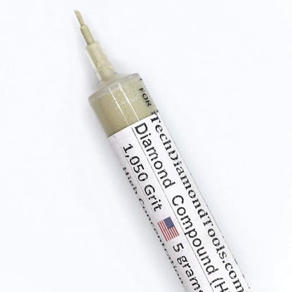 TechDiamondTools Diamond Lapping Paste Polishing Compound USA Made 1050 Grit Mesh 12-20 Microns Lapping Compound for Rock Glass Metal Jewelry Resin Marble with High Concentration of Diamond Powder - size: 1,050 grit/12 - 20 microns