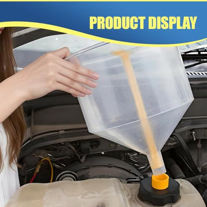 No-Spill Coolant Funnel Kit with Coolants Tester, Spill-Proof Auto Radiator Fill Funnel Kit, Car Fluid & Oil Funnels Flush Tool with Adapters, Vehicle Funnels Bleeder Accessories (15PCS&Tester) - color: 15PCS&Tester