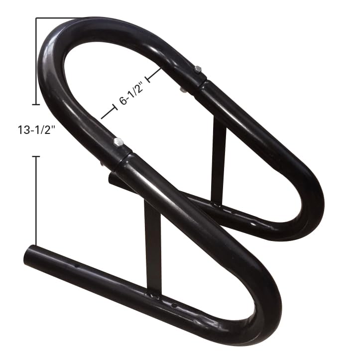 Extreme Max 5001.5759 3-Piece Motorcycle Wheel Chock - 6.5" Wide, Black