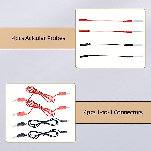 Automotive Circuit Test Leads Kit, 104 Pieces Multimeter Multi Function Electric Probe Test Kit with Black Carrying Case Test Lead Set Wire Connectors Adapter Cables