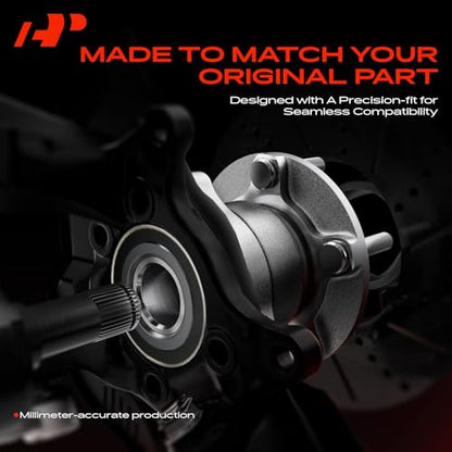A-Premium 2 x Front Wheel Bearing and Hub Assembly with 5-Lug Compatible with Mazda 3 2004-2005