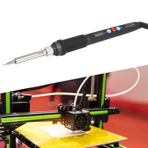 Soldering Iron Kit, 60W Digital Soldering Iron with Interchangeable Iron Tips, Soldering Welding Iron Kit for any Hobby Enthusiast 110V-240V (US Plug)