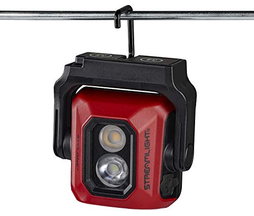 Streamlight 61510 Syclone 400-Lumen USB Rechargeable Multi-Function Compact Work Light, Red - size: Syclone
