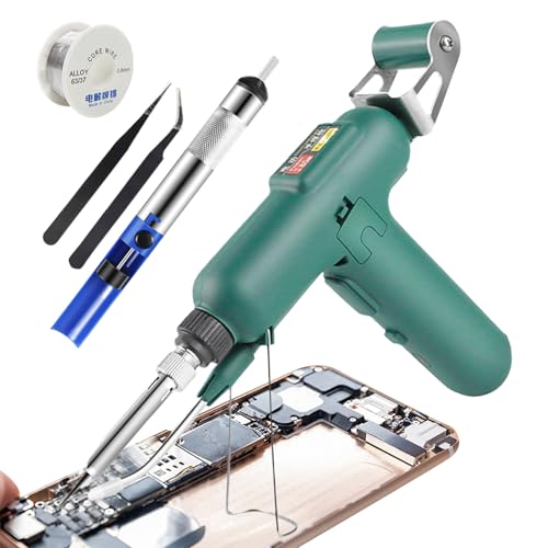 Soldering Iron Kit - Auto Feed Solder Welding Pen | 80W Rapid Heating Soldering Iron with Overheat Protection for Jewelry Making Electronics Repair Model Building