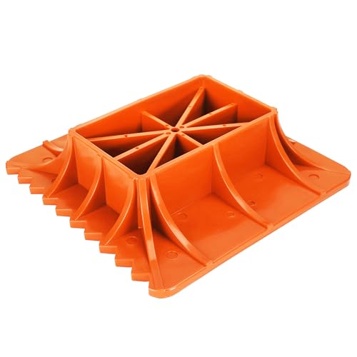 Seven Sparta Off-Road Base Stand Compatible with Hi Lift Jack（Orange Base） | For Hi Lift Jack, Alleviate Jack Hoisting Sinkage, Heavy Duty PP, Teeth Design, Easy to Clean, Solid Construction - style: Orange Base