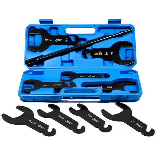 SMOTIVEPRO 10Pcs Pneumatic Fan Clutch Wrench Set Removal Tool Kit, Auto Repair Spanner Kit Installs Fan Clutch Compatible with Ford, GM and Jeep Vehicles