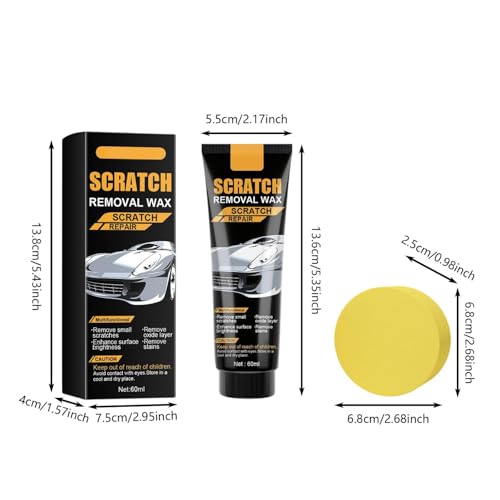 Car Scratch Remover Wax, Scratch Remover for Vehicles, Car Polishing Wax Scratchs Remover Cars Paint Scratchs Repair Kit for Deep Scratches (2) - color: 2