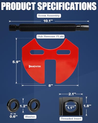 Wheel Bearing Removal Tool, Wheel Hub Removal Tool Hub Bearing Puller with Carrying Case for Most 5 6 8 Lug Hub Assemblies On Cars Or Trucks