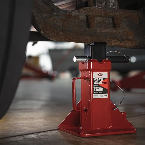 AFF 22 Ton Safety Stand Set - Heavy Duty Jack Stands for Trucks & Equipment - Pin-Style, Heavy Gauge Steel, ASME PASE-2019 - Pack of 2 - (Available in 2 Duty Levels)