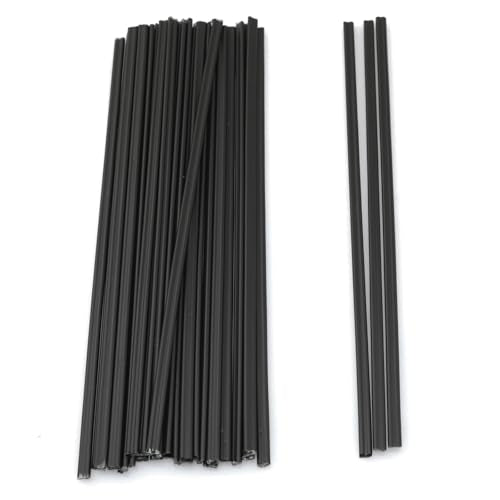 30PCS 8 Inch Black PP Plastic Welding Rod Car Bumper Soldered Bar for Display Rack Model Crafts Decorations DIY Production