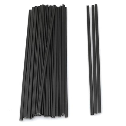30PCS 8 Inch Black PP Plastic Welding Rod Car Bumper Soldered Bar for Display Rack Model Crafts Decorations DIY Production