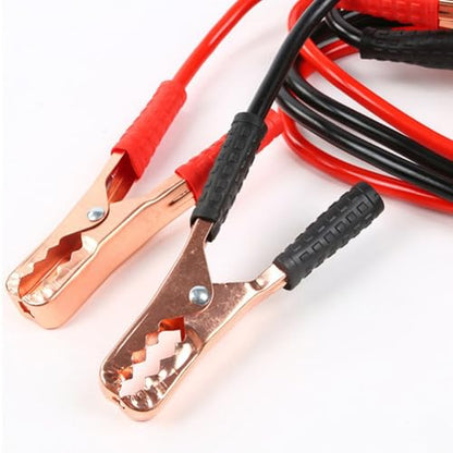 Jumper Cable – 500 a Heavy‑Duty Battery Cable for Truck, 1‑Gauge Copper‑clad Aluminum Wire | All‑Weather PVC Insulated Clamps, Car Battery Booster, Jump Start Kit, Automotive Power Lead