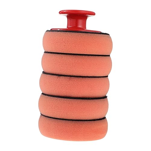 5pcs Wax Applicator Pads Grip Handle for Car Waxing Polishing Sealing Glaze Ergonomic Design Water-Resistant Sponge Microfiber for Paint Types