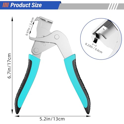 BURMONG 1 Pack Metal Car Clip Pliers Disassembly Tool, Professional Auto Trim Removal Tool, Plastic Clip Fastener Remover for Car Body Panel Dashboard Rivet with Spring Design, Anti-Slip Grip
