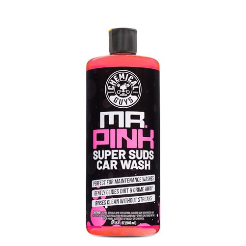 Chemical Guys Mr. Pink Foaming Car Wash Soap (Works with Foam Cannons, Foam Guns or Bucket Washes) Safe for Cars, Trucks, Motorcycles, RVs and More, Candy Scent, Extra Large Size 32 fl oz - CWS_402_32 - size: 32 Fl Oz (Pack of 1)