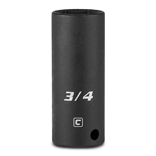 Capri Tools Deep Impact Socket, 3/8-Inch Drive, 6-Point, SAE (3/4-Inch) - size: 3/4-Inch