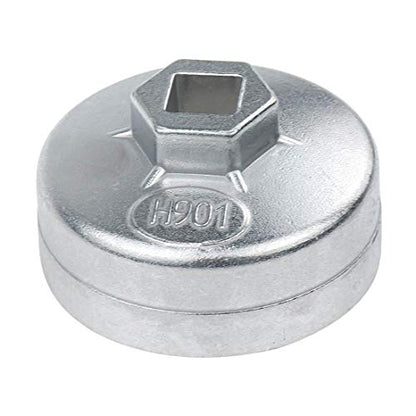 Oil Filter Cap Wrench 65mm Inner Dia Aluminum Alloy 14 Flute Wrench - size: Model 901