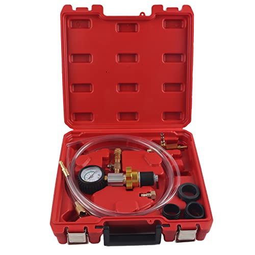 Car Radiator Coolant Refill Purging Kit, Vacuum Cooling System Tool for Leak Test and Air Evacuation, Fast Connector with Stainless Steel Build for Quick Coolant