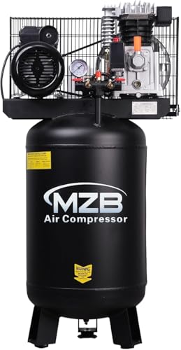 MAX 115PSI Steel Tanks Oil-Free Air Compressor for Spray Painting, Auto Repair, Carpentry Decoration (18.5Gal - Upright) - size: 18.5 Gal - Upright